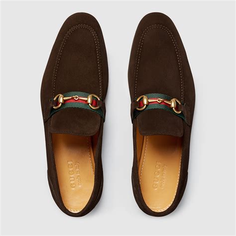 Gucci suede horsebit loafer